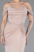 Robe de Soirée Longue Poudre ABU5925