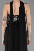 Robe Queue de Poisson Longue Noir ABU5924