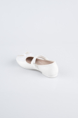 Chaussure Plate Cuir Blanc SE2
