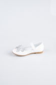 Chaussure Plate Cuir Verni Blanc ORR3100