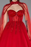 Robe de Soirée Longue Rouge ABU5935