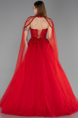 Robe de Soirée Longue Rouge ABU5935