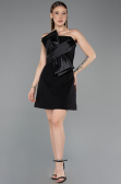 Robe de Cérémonie Courte Noir ABK2582