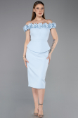 Robe de Cérémonie Midi Bleu clair ABK2583