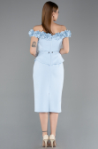 Robe de Cérémonie Midi Bleu clair ABK2583