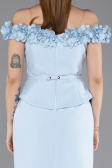Robe de Cérémonie Midi Bleu clair ABK2583