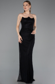 Robe de Soirée Longue Dantelle Noir ABU5941