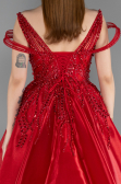 Robe De Soirée De Créateur Longue Rouge ABU5962