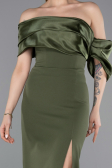 Robe De Soirée Longue Kaki ABU4024