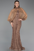 Robe Queue de Poisson Longue Squameuse Cuivre ABU5947