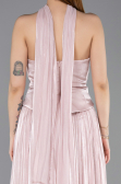 Robe de Soirée Longue Mousseline Poudre ABU5957