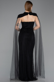 Robe de Soirée Longue Dantelle Noir ABU5941