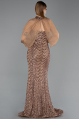 Robe Queue de Poisson Longue Squameuse Cuivre ABU5947