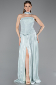 Robe de Soirée Longue Mousseline Menthe ABU5957