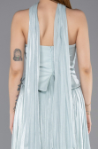 Robe de Soirée Longue Mousseline Menthe ABU5957