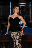 Robe Haute Couture Longue Noir ABU5954