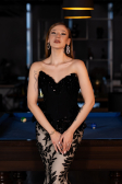 Robe Haute Couture Longue Noir ABU5954