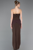 Robe de Soirée Longue Brun ABU5970