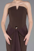 Robe de Soirée Longue Brun ABU5970