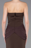 Robe de Soirée Longue Brun ABU5970