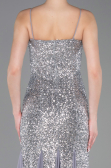 Robe Queue de Poisson Longue Argent ABU5939