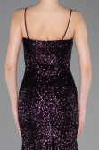 Robe Queue de Poisson Longue Violet Foncé ABU5939