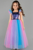 Robe de Soirée Enfants Longue Rinçage ABU5904