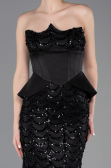 Tenue de Soirée Longue Squameuse Noir ABU5979