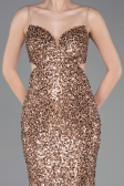 Robe de Soirée Longue Cuivre ABU5980