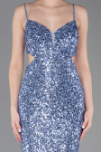 Robe de Soirée Longue Indigo ABU5980