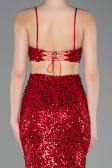 Robe de Soirée Longue Rouge ABU5980