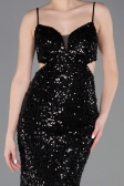 Robe de Soirée Longue Noir ABU5980