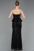 Tenue de Soirée Longue Squameuse Noir ABU5979