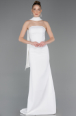 Robe de Soirée Longue Blanc ABU5981
