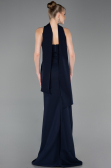 Robe de Soirée Longue Bleu Marine ABU5981