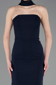 Robe de Soirée Longue Bleu Marine ABU5981