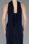 Robe de Soirée Longue Bleu Marine ABU5981