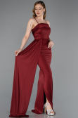 Robe de Soirée Longue Rouge Bordeaux ABU5992