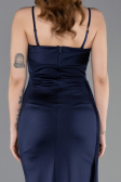 Robe de Soirée Longue Bleu Marine ABU5992