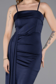 Robe de Soirée Longue Bleu Marine ABU5992