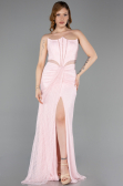 Robe De Soirée Dantelle Longue Poudre ABU5736