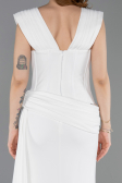Robe de Soirée Longue Blanc ABU6001