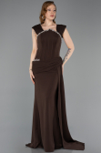 Robe de Soirée Longue Brun ABU6001