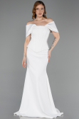 Robe de Soirée Longue Blanc ABU6002