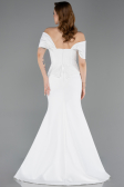 Robe de Soirée Longue Blanc ABU6002