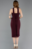 Robe de Cérémonie Midi Couleur Cerise ABK2593