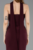 Robe de Cérémonie Midi Couleur Cerise ABK2593