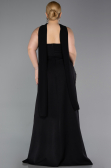Robe de Soirée Grande Taille Longue Noir ABU6015