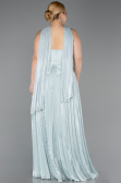 Robe Grande Taille Longue Mousseline Menthe ABU5958