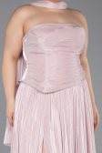 Robe Grande Taille Longue Mousseline Poudre ABU5958